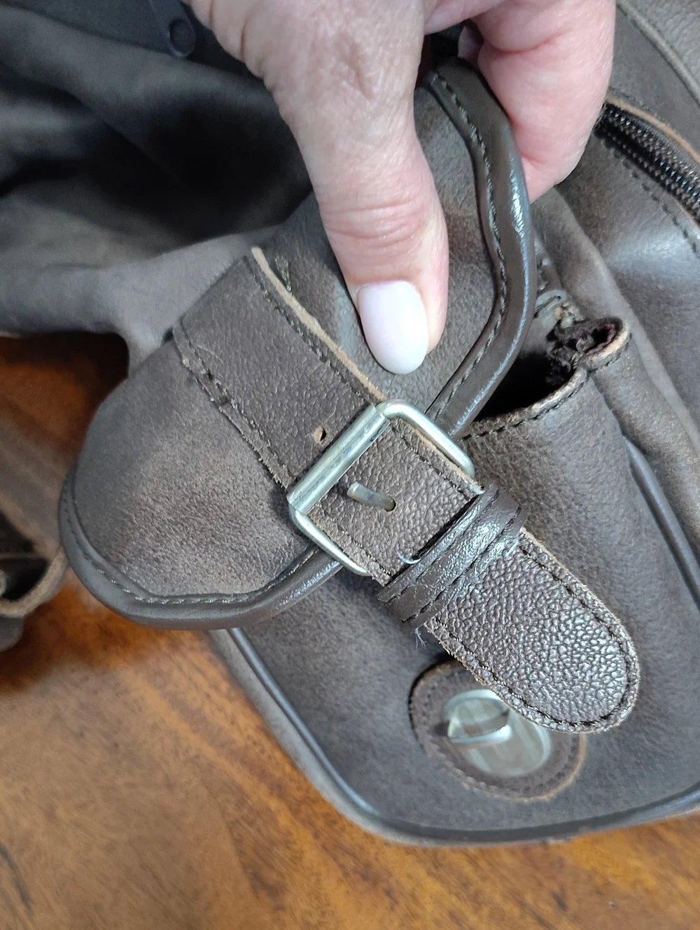 Brown Leather Men’s Backpack - Classic Rustic Style